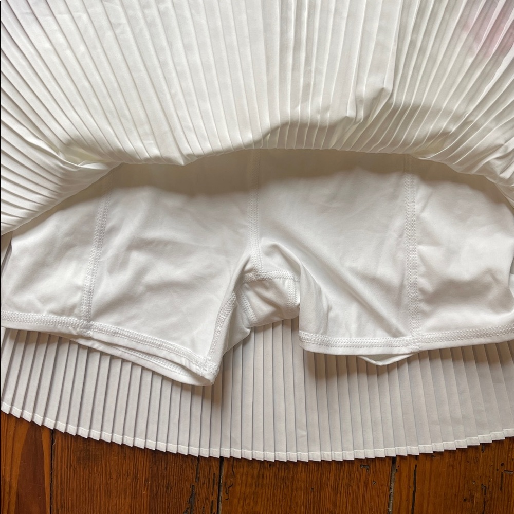 JoyLab White A-Line Pleated Skirt - Picture 3 of 3